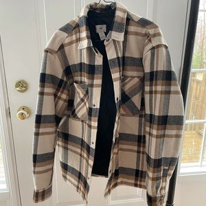 H&M plaid over shirt / jacket